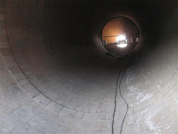 Refractory brick lining inside a rotary kiln Refractory brick lining inside a rotary kiln